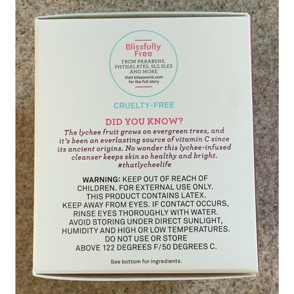 Jelly Glow Ball (Lot x2) Radiance Boosting Cleanser with Lychee 3.5oz Bliss NIB - Picture 3 of 5